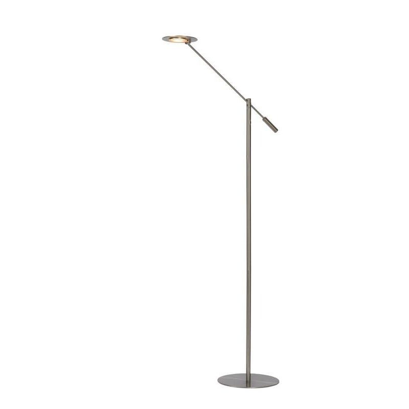 Lampa podłogowa stojąca Anselmo srebrna LED 9W 3000K 640lm wym: 140 x 25 x 25 cm metal Lucide