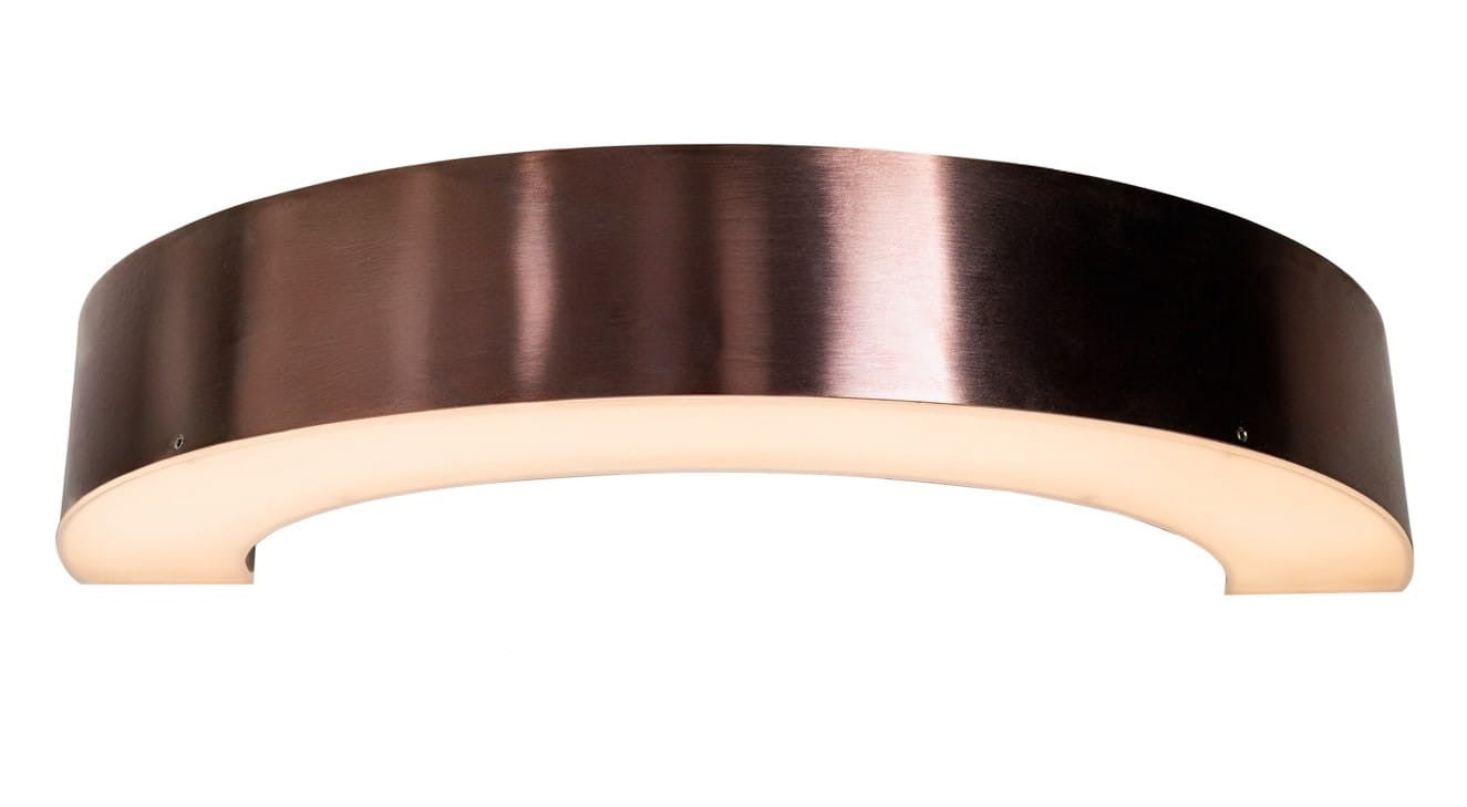 Kinkiet ścienny Lotus brąz szczotkowany LED 7W 3000K 700lm styl nowoczesny wym: 5,1 x 30 x 13 cm metal IP20 Maxlight
