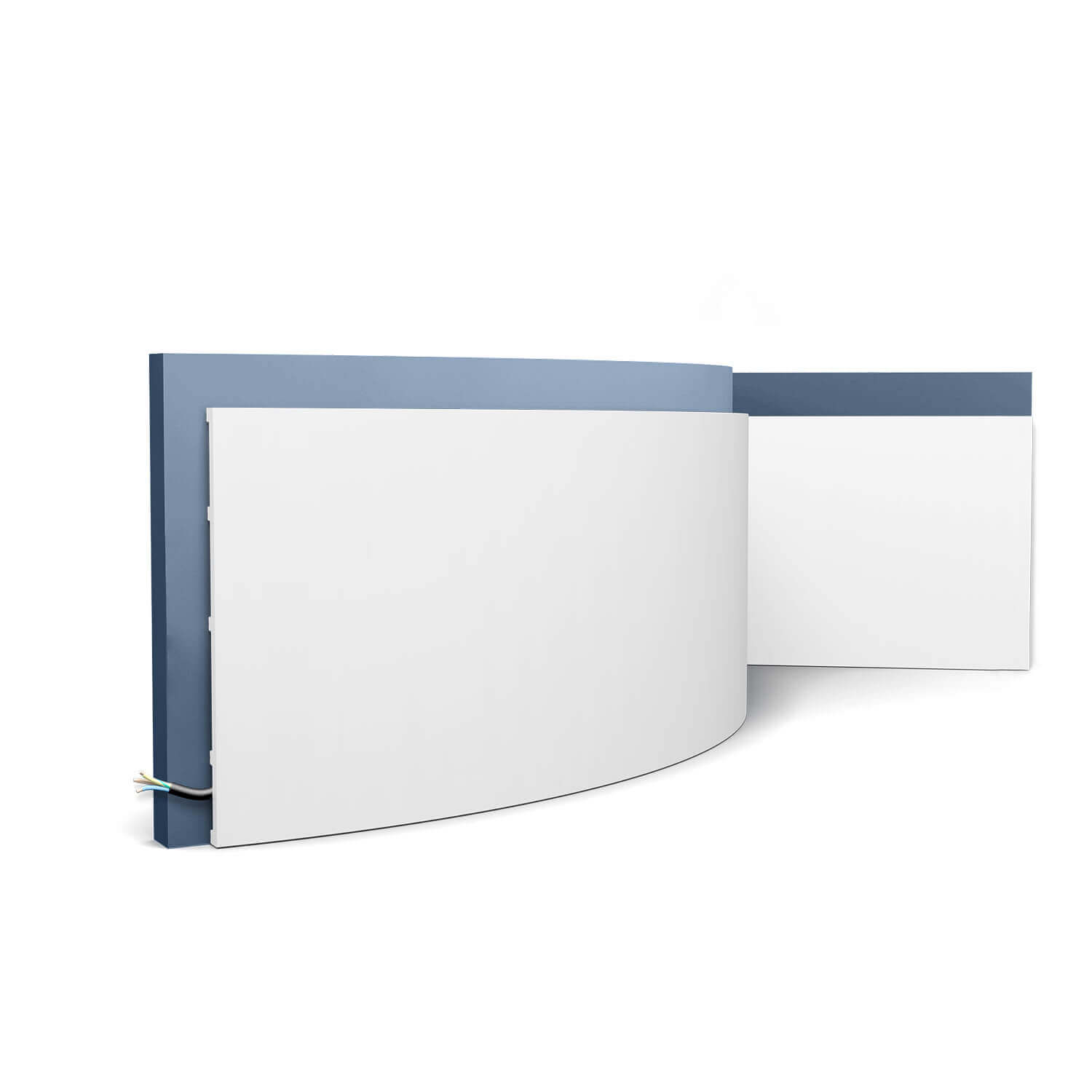 Zócalo Cubrerodapié Orac Decor 200x10 Cm - Blanco, Moderno, Para Interior Y Exterior