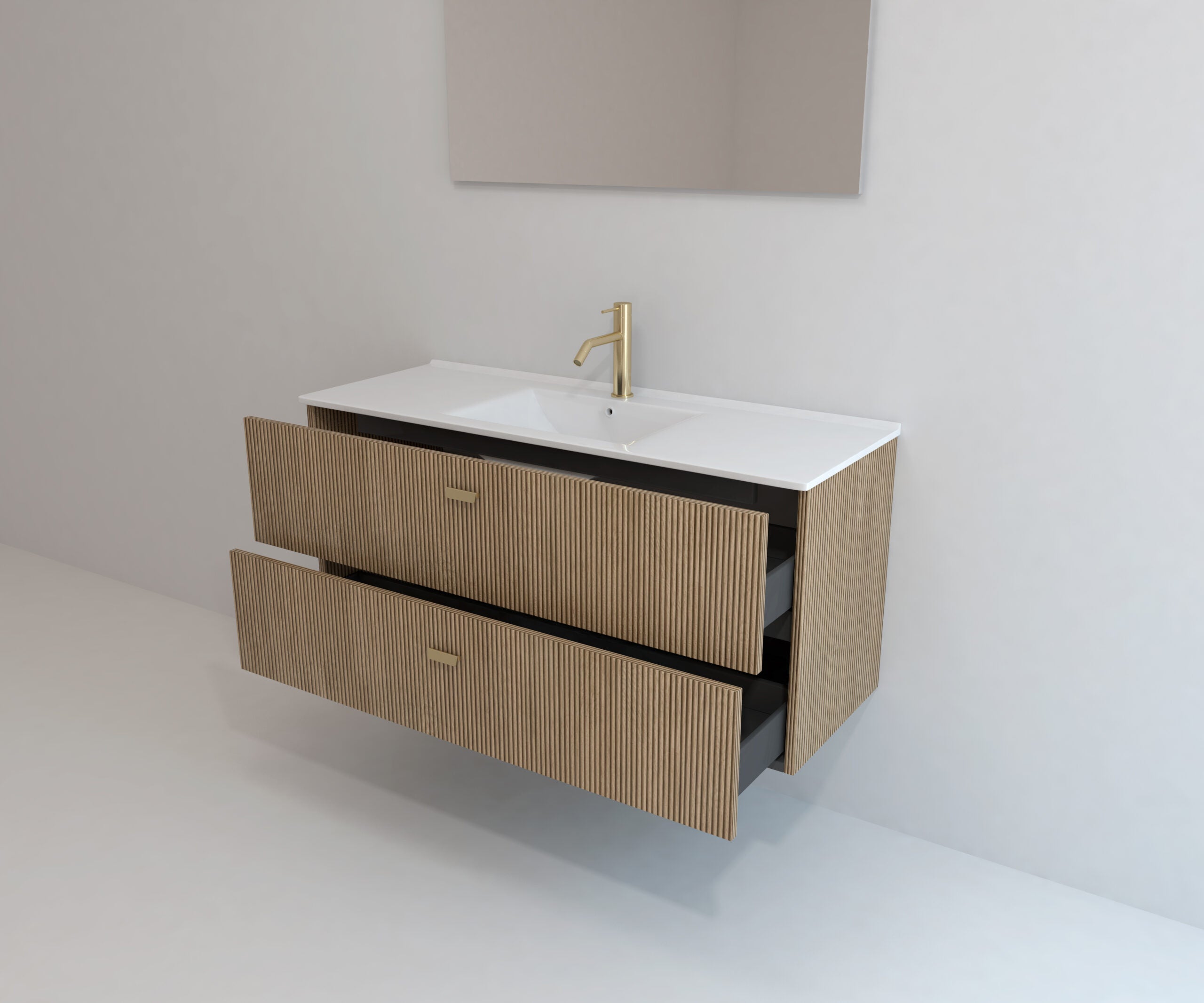 Ensemble de meubles de salle de bain Avantarea GARONNE Alcatraz 120 cm + lavabo - 5