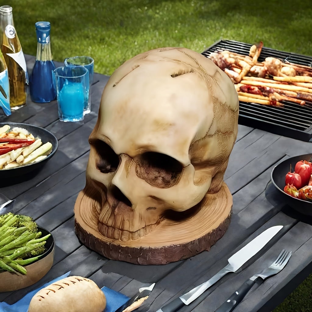 Soporte Para Cuchillos De Esqueleto Halloween - Decoración Realista De Resina Para Cocina