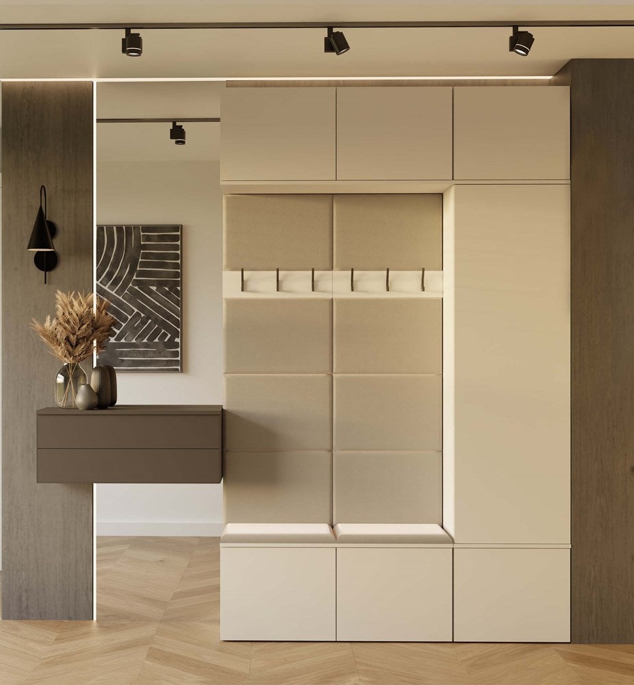 Armoire, cachemire / beige, 150 x 238 x 35 cm - 9