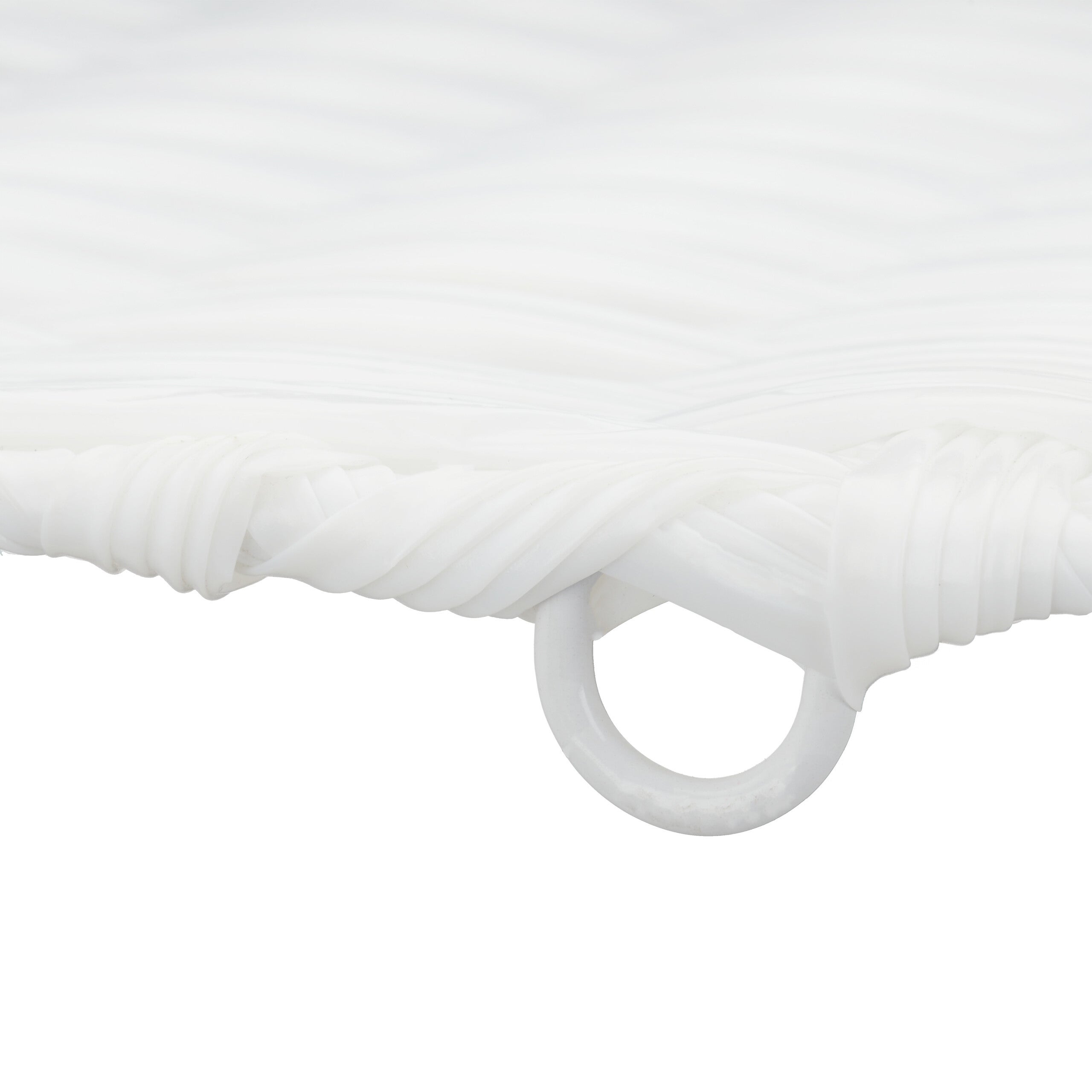 Panier rangement, lot de 4, superbe design, pour vos vêtements, H x L x P : 31 x 32 x 30 cm, blanc, Relaxdays - 7