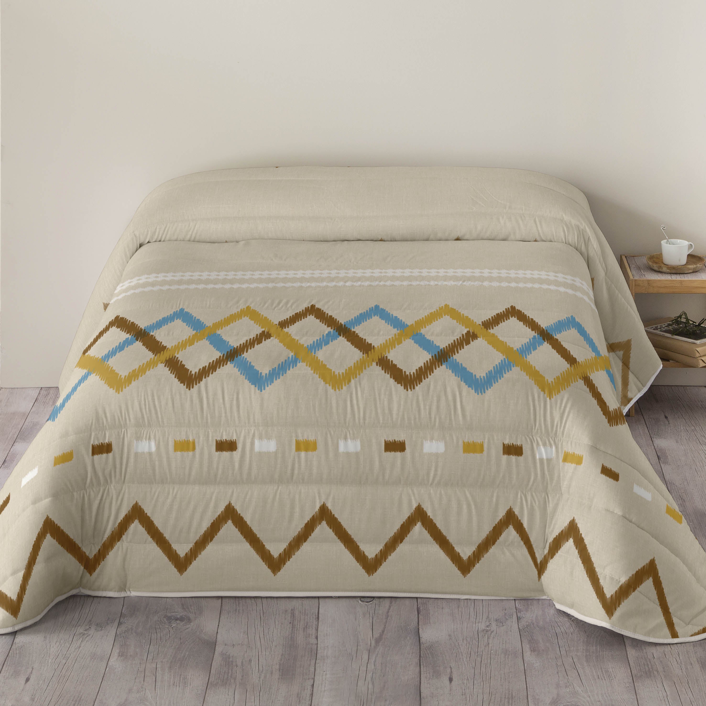 Naturals - edredón estampado cama 90 - microfibra poliéster - 300 gr -fabricado en españa - zigzag