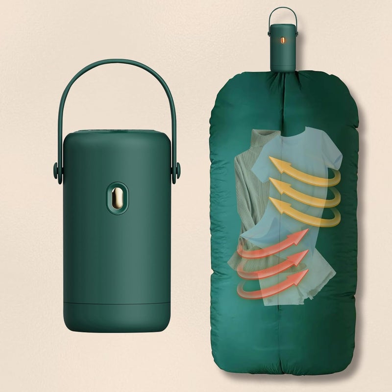 Przenośna elektryczna suszarka do ubrań do użytku domowego, mini składana suszarka grzewcza, szybko suszy wszystkie tkaniny