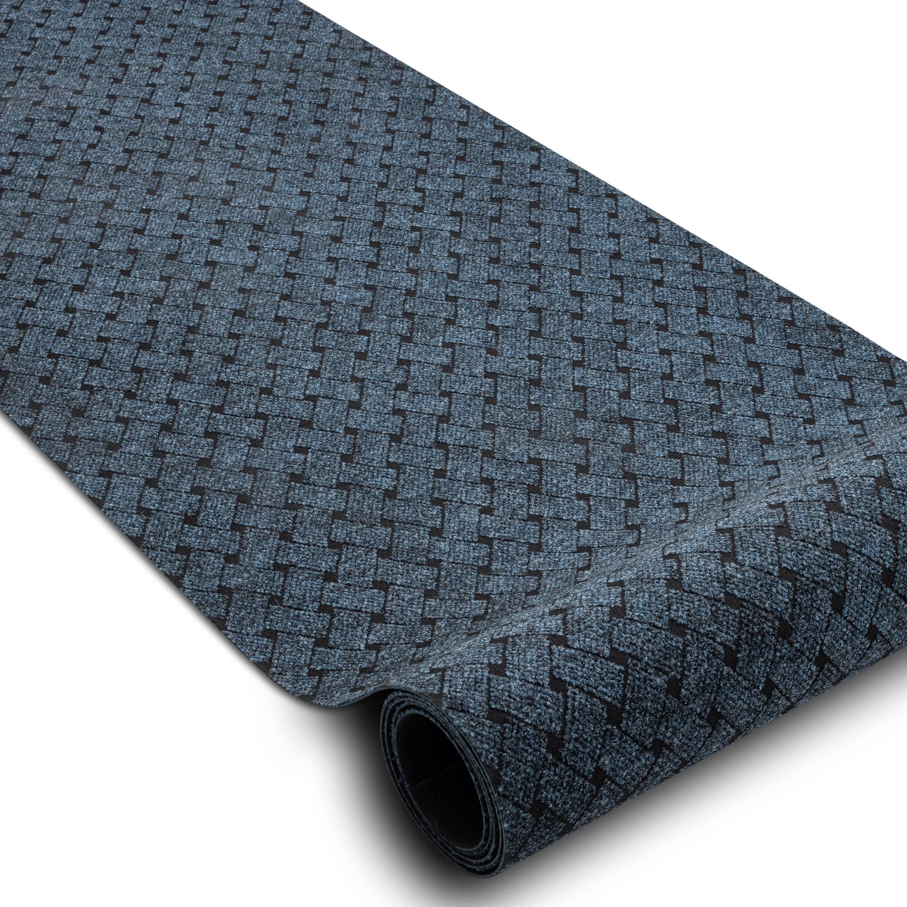 Wycieraczka antypoślizgowa 100 cm VECTRA 800 zewnętrzna, wewnętrzna, na gumie - niebieski 100x1300 cm
