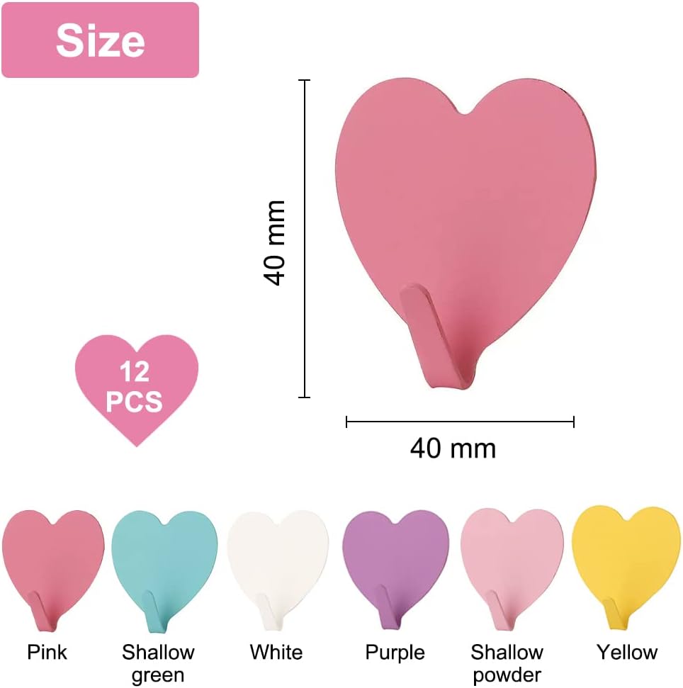 Appendiabiti da Parete Bambini, 6 Pezzi Ganci Autoadesivi Per Bambini, Ganci Adesivi per Bambini, Appendiabiti Adesivo, Per La Camera Dei Bambini, La Toilette, La Camera Da Letto, l'Ufficio