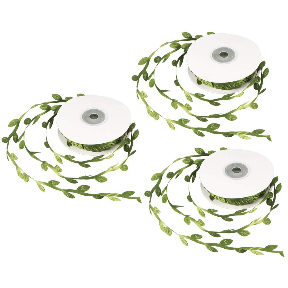FEUILLES ARTIFICIELLES DE VIGNE ACCESSOIRE DE DÉCORATION DE MARIAGE ARTISANAL POUR MATERNELLE - VERT, ARGENT, OR 3,7 X 3,7 X 0, - 8