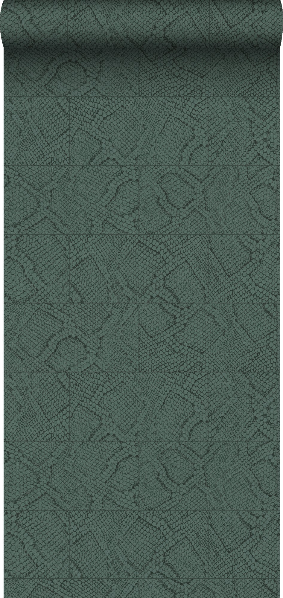 Tapeta motyw płytek z nadrukiem węża petrol blue - 53 cm x 10.05 m - ORIGIN