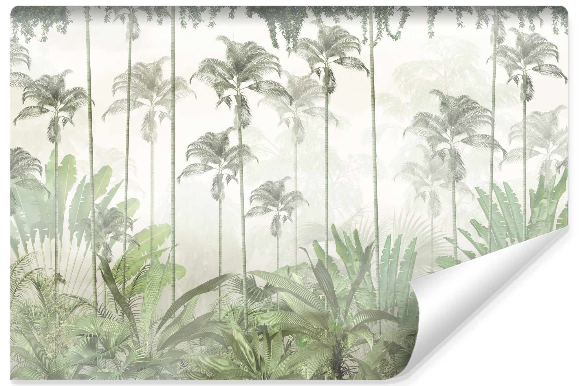Papel pintado mural de pared de vlieseline para habitación tropical forest plants 520cm x 318cm