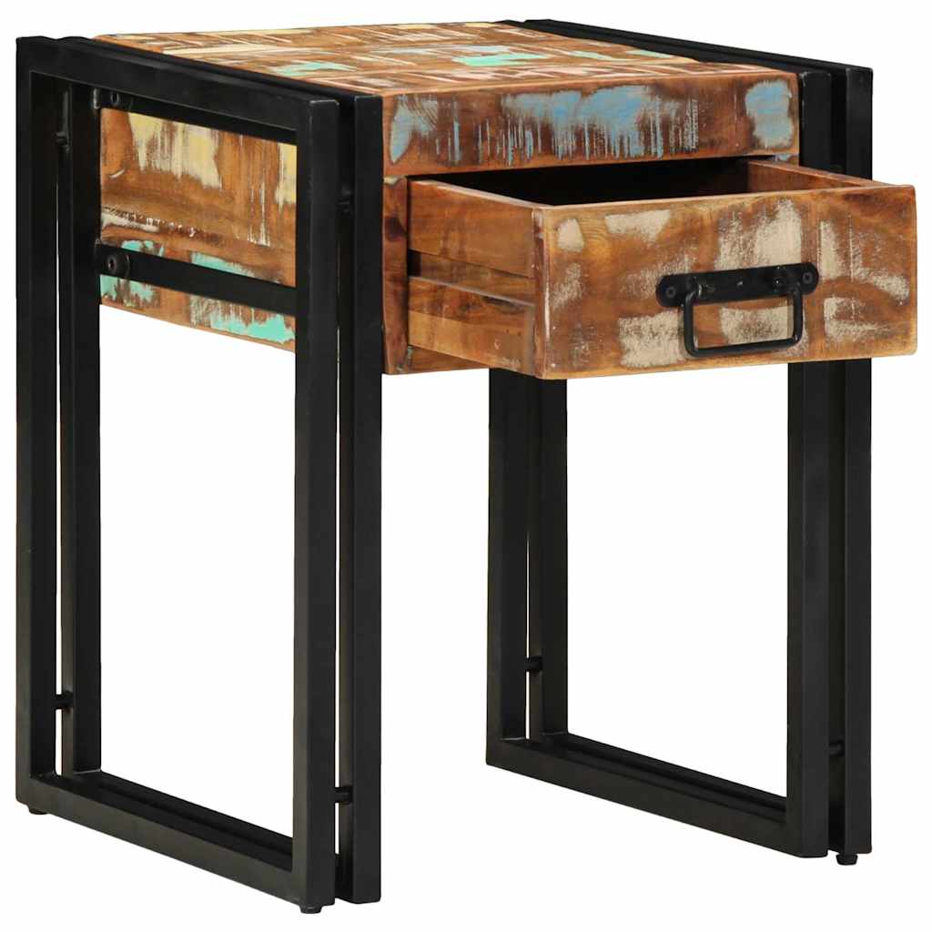 ALADA - Tavolino quadrato in stile industrial - 67x67x40 cm - Tavolino