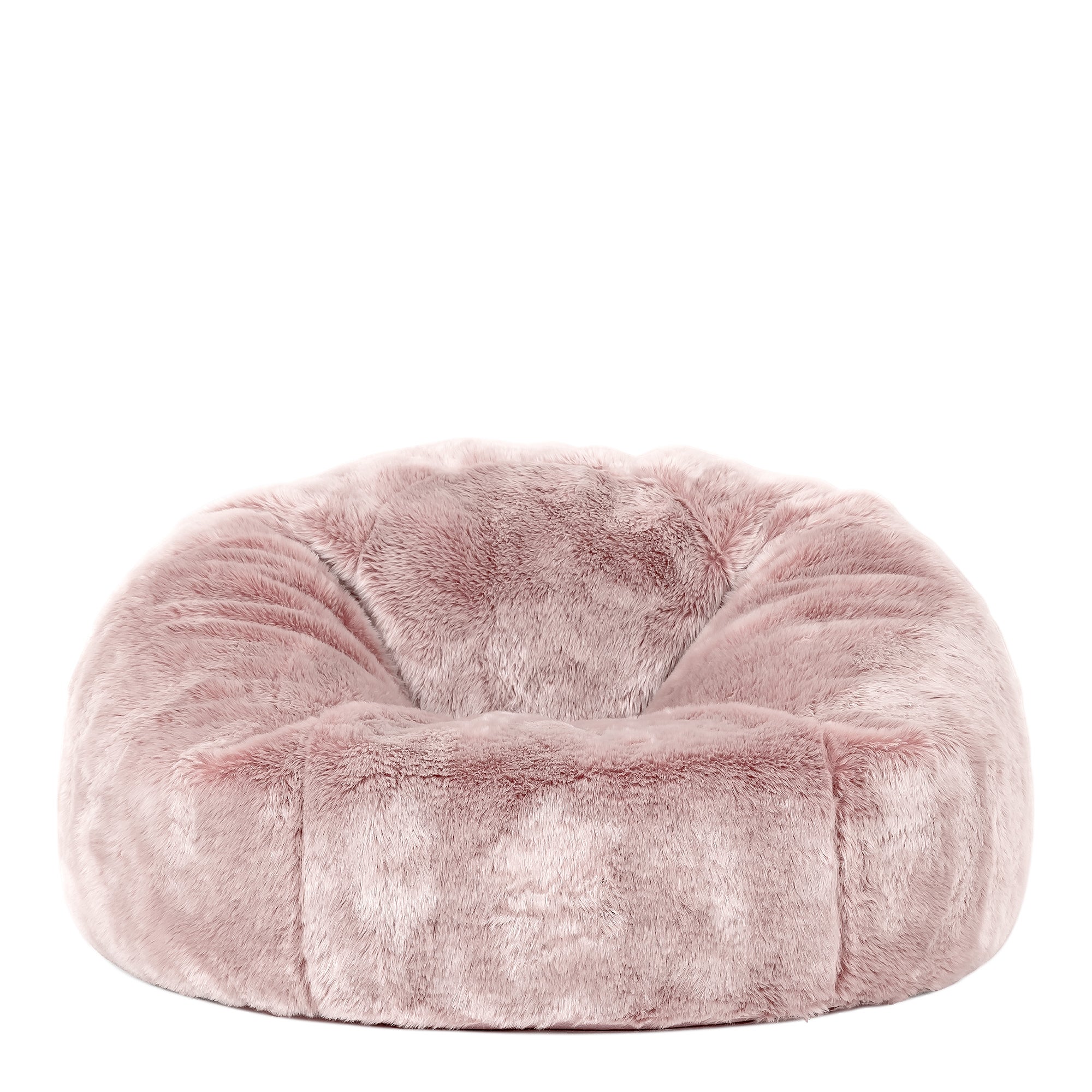 Pouf Icon fausse fourrure rose poudré, salon, chambre, 85x85cm, Made in Allemagne, Oeko-Tex® - 6