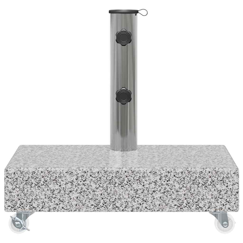 vidaXL Socle de parasol Gris clair 45x25x8,3 cm Granite - 6