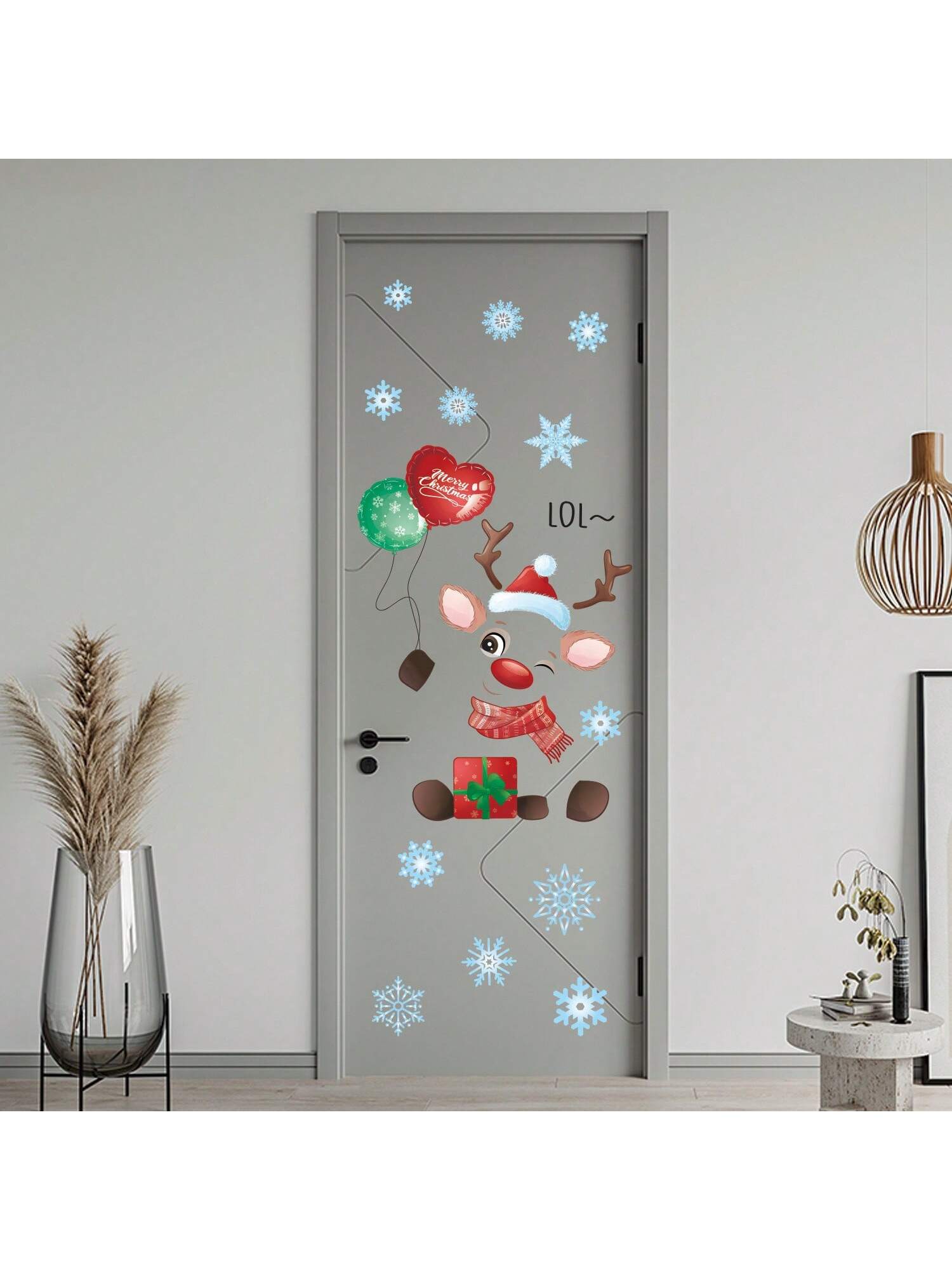 Autocollant Porte 3D Vintage Effet Réaliste - 2 Pièces 77x200 Cm Pour Transformation Instantanée
