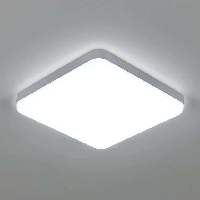COMELY Plafonnier LED Carré Moderne pour Salle de Chambre Salon Cuisine - COMELY - IP44 32W Blanc Froid 6500K