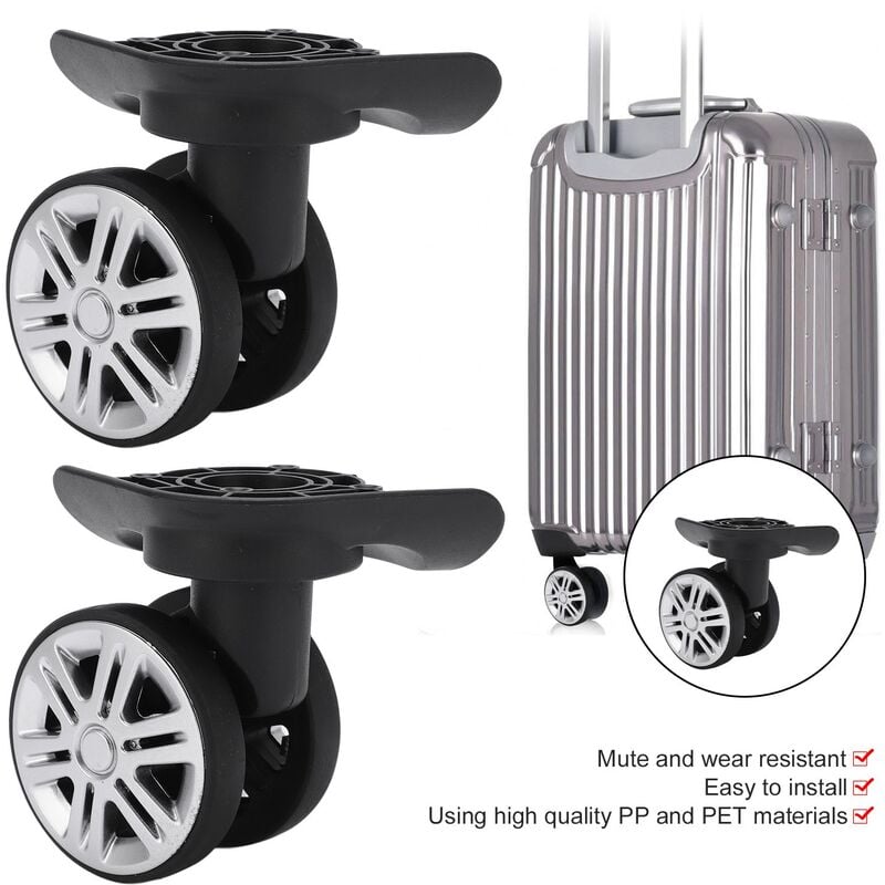 Kit de remplacement universel pour roue de bagage, 55 mm