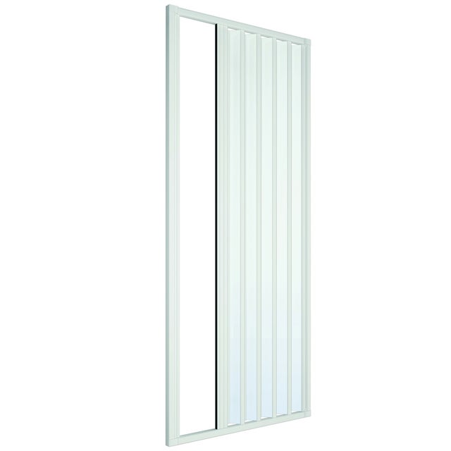 MAMPARA DE DUCHA CON FUELLE REDUCIBLE MODELO ONOFRIO LUX 120-140 cm