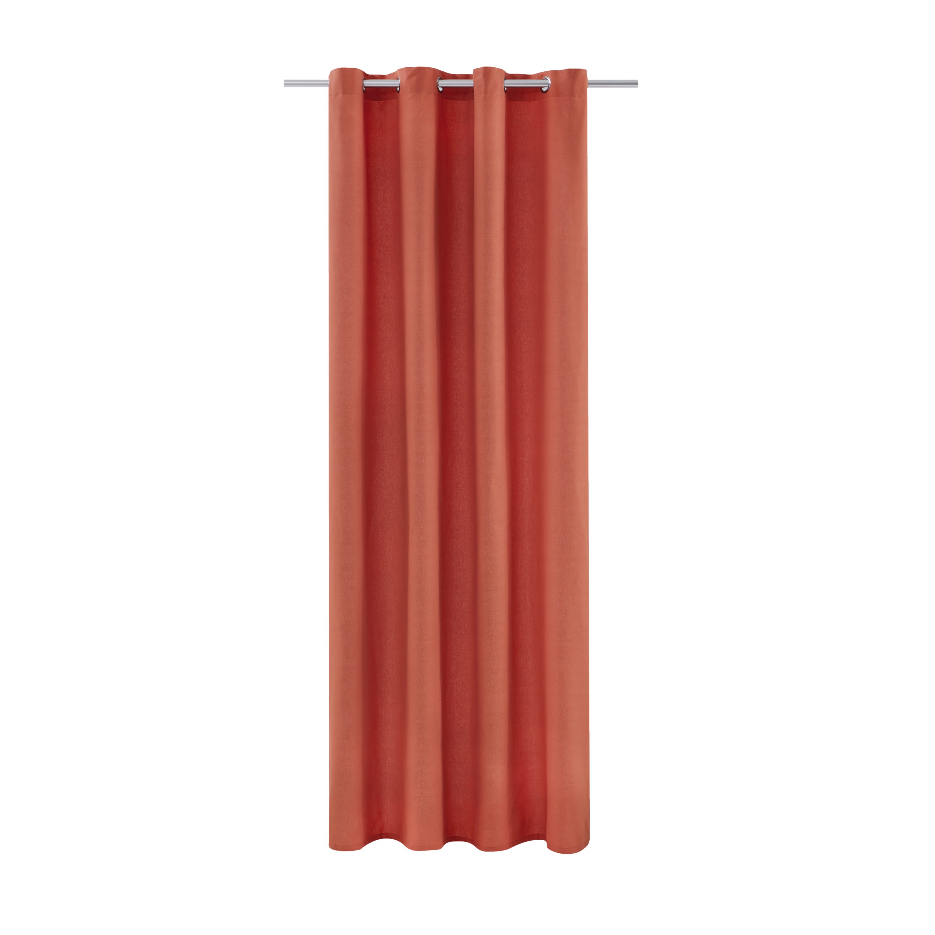 Zasłona filtrująca, Kalpe, bawełna, terakota, wys. 280 x szer. 140 cm INSPIRE