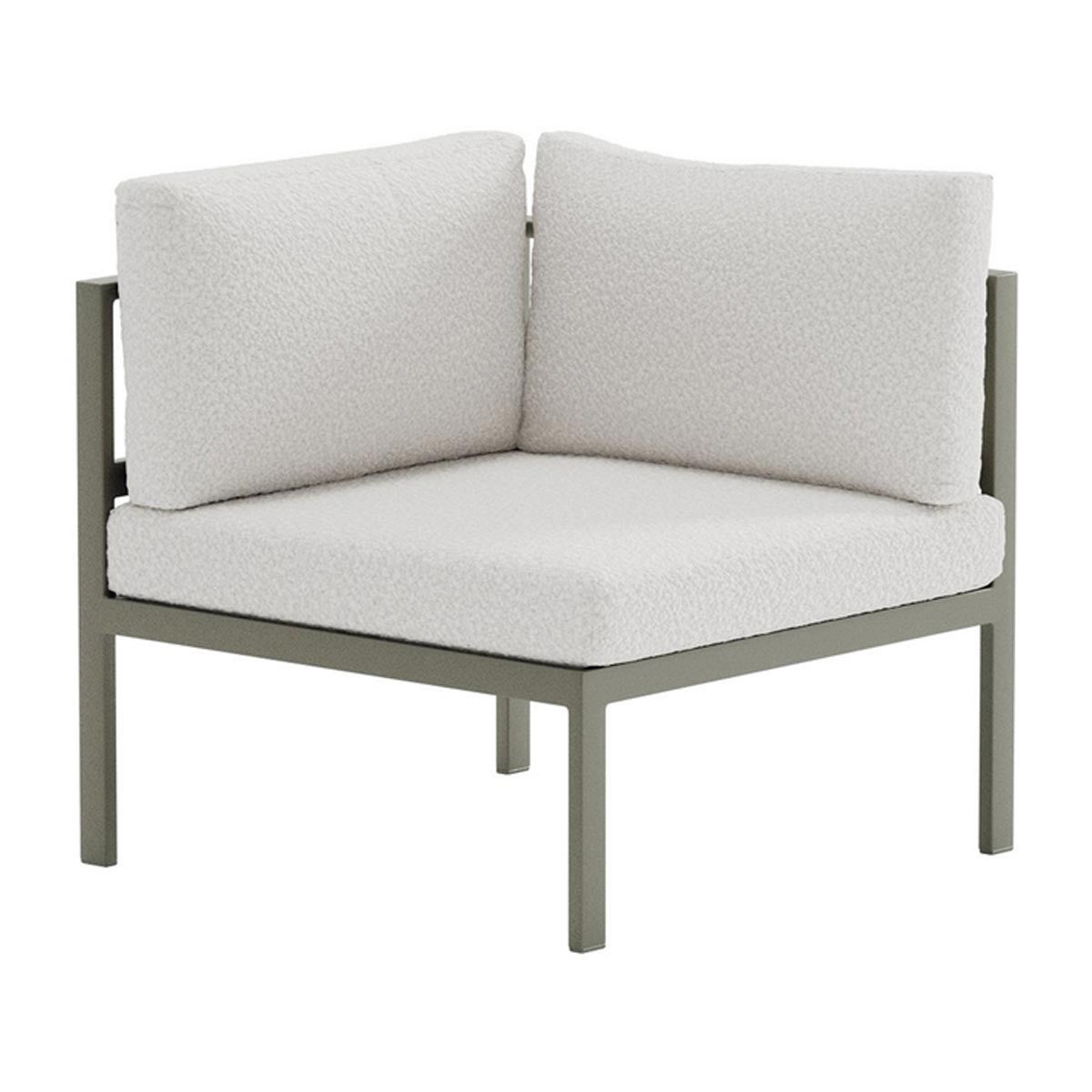 Copacabana sofa ogrodowa moduł narożny brązowy.