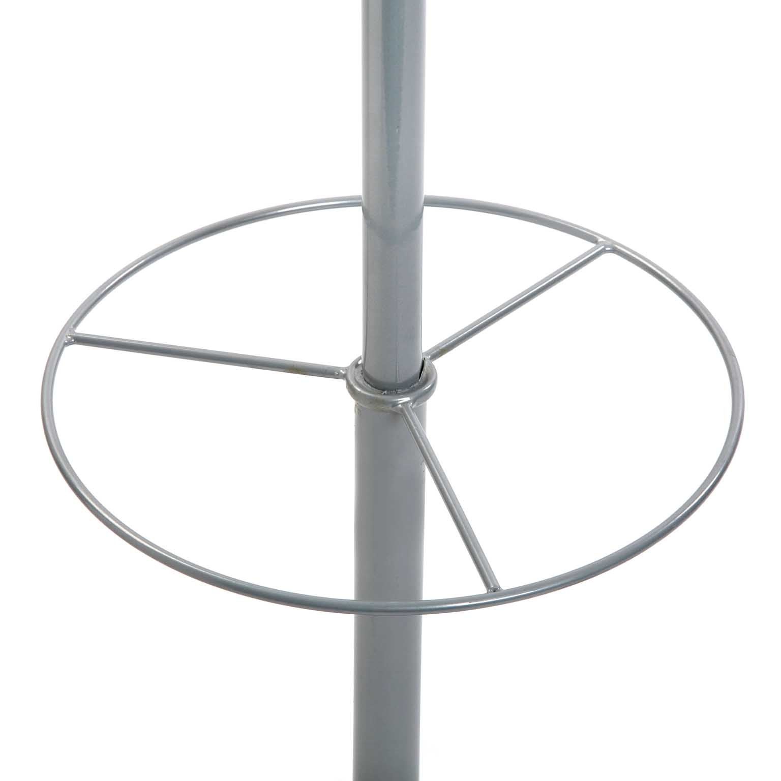 Versa Derby Appendiabiti da terra in stile Minimalista, Attaccapanni per Ingresso o Corridoio, Grigio, 185x30x30cm - 6