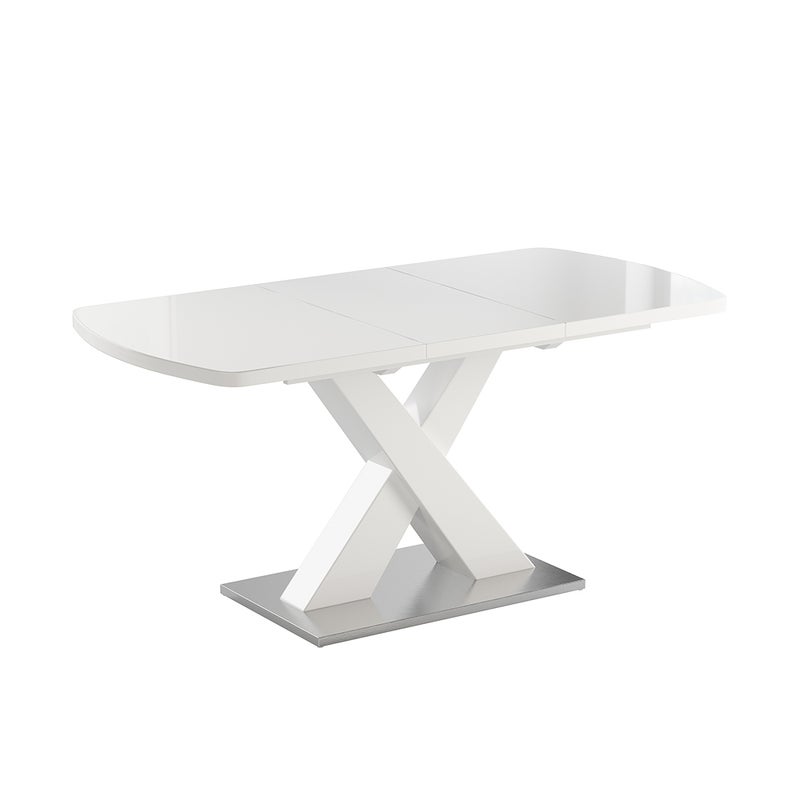 Vicco Stół do jadalni Chinto, Biały, 120 x 80 cm Możliwość rozbudowy