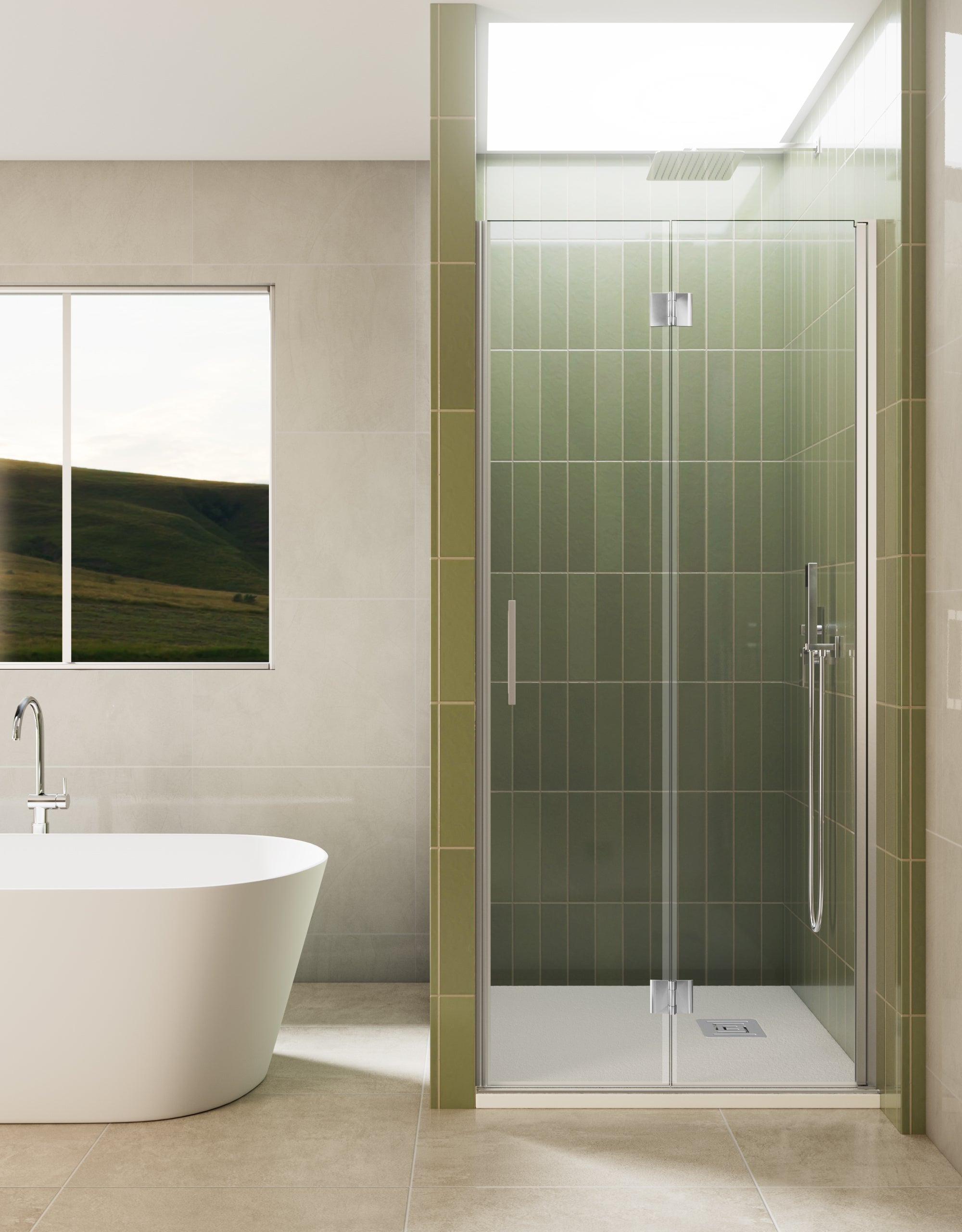 Cabine De Douche H185 70x90cm Verre Transparent Portes Coulissantes Lana (sans Receveur) - Cabine de douche