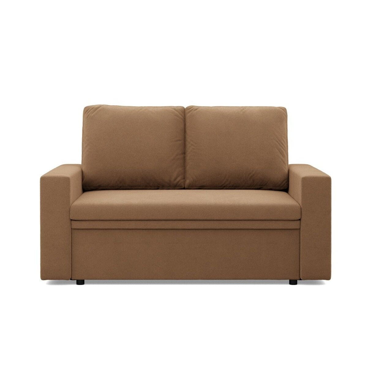 Sofa dwuosobowa, BLOM, Mikrofaza, 148x87x90 cm, cappuccino - TYLETEGOTU