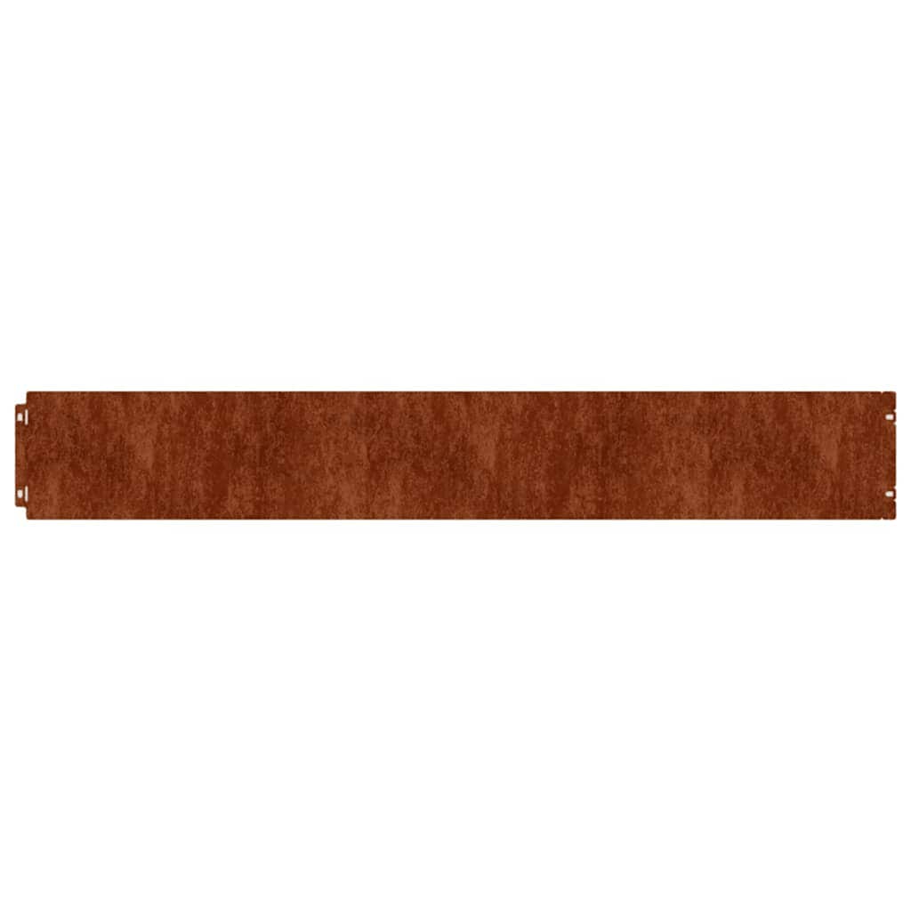 Bordures de pelouse 10 pcs 15x103 cm acier corten flexible vidaXL - 7