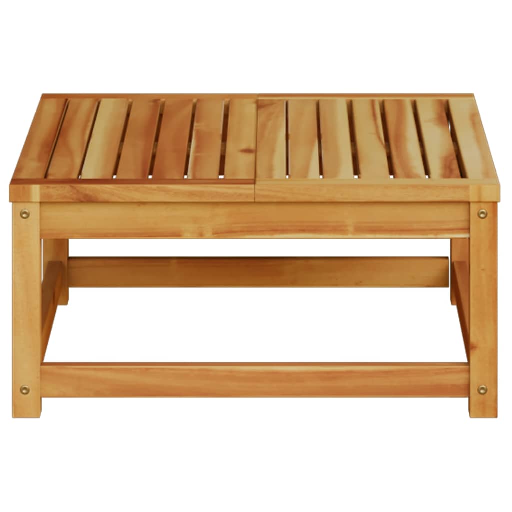 Table de jardin - Table Extérieure - Table De Patio 63x63x30 cm bois d'acacia solide D96T62 - 4