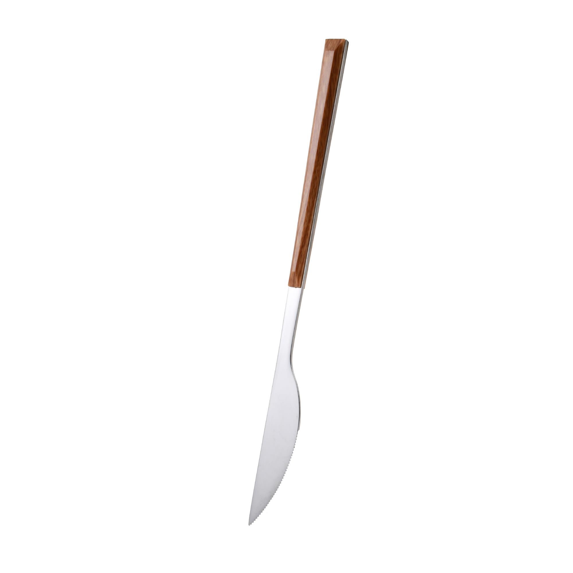 Bergner NATURALLY Juego de 24Pzs de cuberteria(6 cuchillos + 6 tenedores + 6 cucharas + 6 cucharillas) en Acero inoxidable - 6