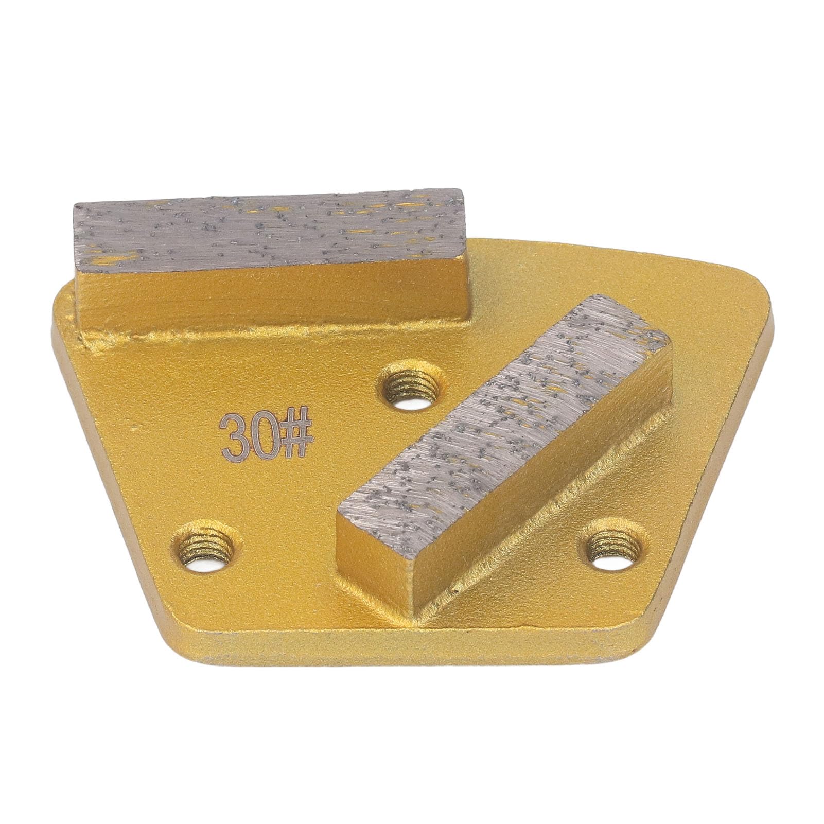 Lot de 3 disques diamantés trapézoïdaux, 30 grains, haute dureté, 2 dents longues, adaptés au meulage du béton et sols durs. - 5