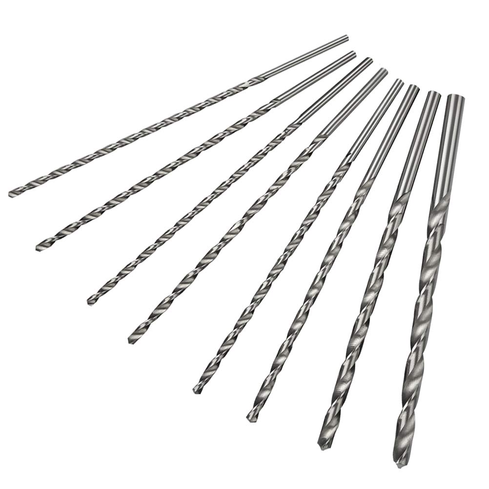 10 Forets Hélicoïdaux 8mm HSS Revêtus Nitrure - Pour Métal, Bois Et Plastique