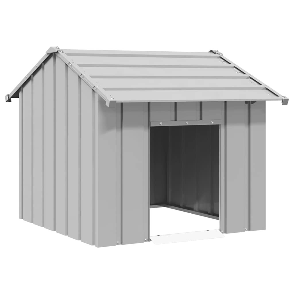 Buda dla psa z dachem, 85x107x81 cm, stal galwanizowana vidaXL