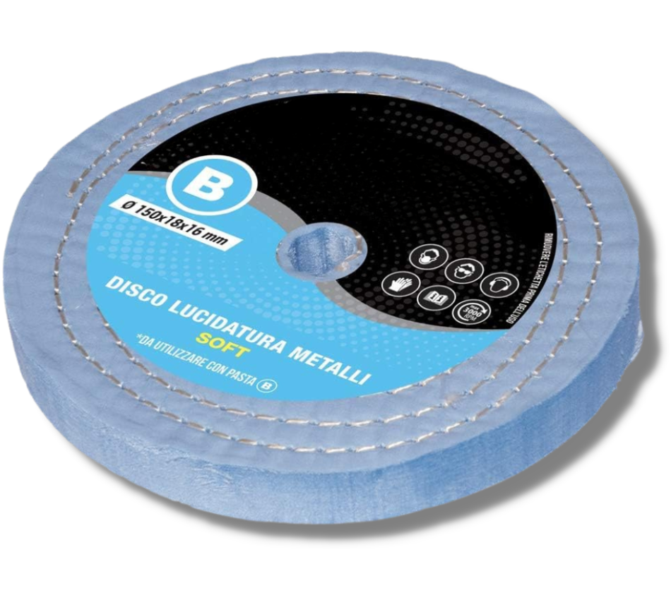 Disque De Polissage Coton LUX METAL – Pour Aluminium, Inox, Cuivre Et Laiton, Finition Miroir Garantie