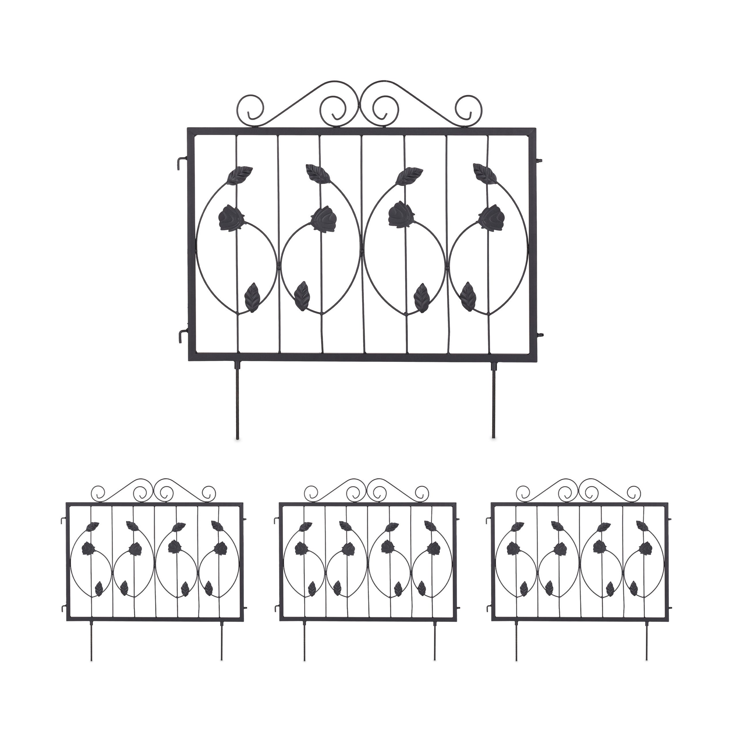 Bordure Parterre Métal Bordure Jardin Vintage Relaxdays - 4 éléments Métal Brun 41x48,5cm Bordure Métal Plantable Bordure Parterre Métal Bordure Jardin Vintage Relaxdays - 4 éléments Métal Brun 41x48,5cm Bordure Métal Plantable