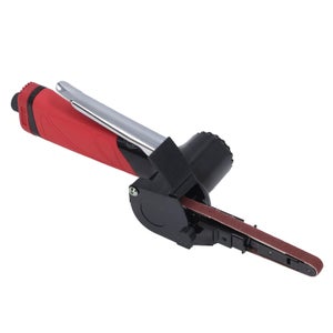 Ponceuse à Bande Pneumatique 10x330mm - 16000 Tr/min - Angle Réglable 180° - Pour Métal, Bois, Soudure