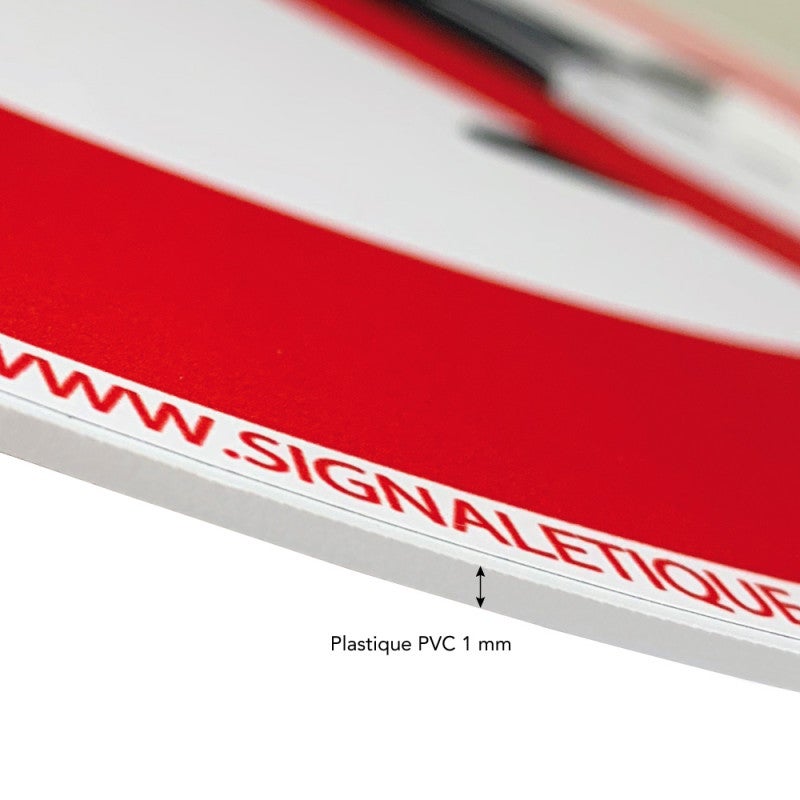 Panneau Parking Privé, Interdiction de Stationner Diamètre 240 mm Matière PVC - 4