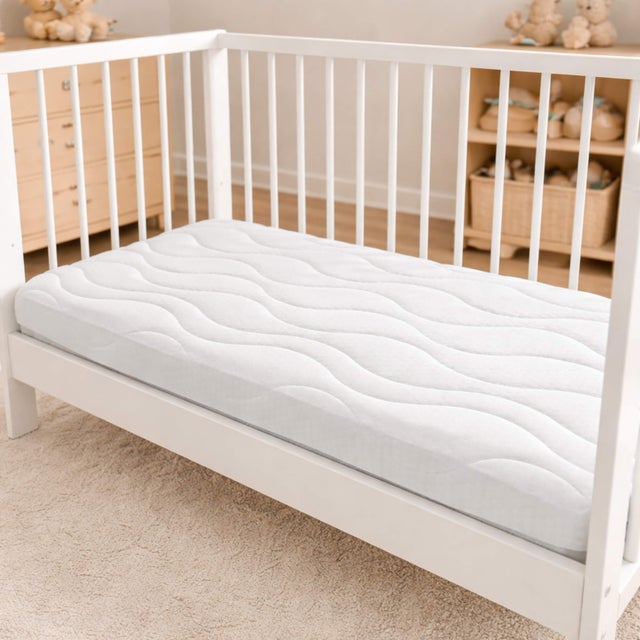 Colchão de Maxiberço 70x140 cm Naturals DREAMS Altura 12 cm Respirável e Ergonómico Firmeza Média