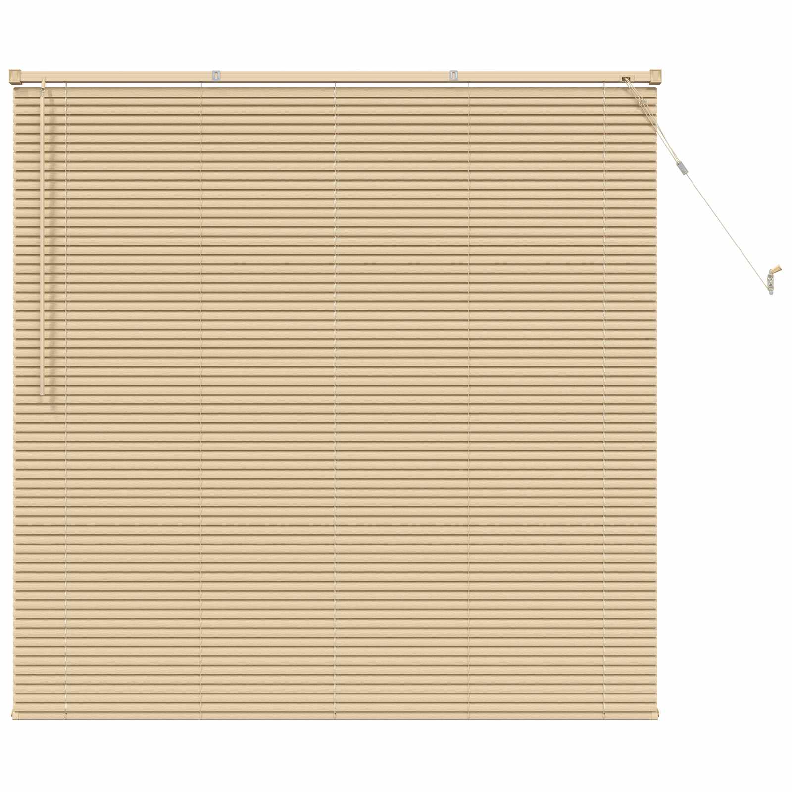 Persiana veneziana marrom-clara com estampa, 150 x 160 cm, PVC - 2