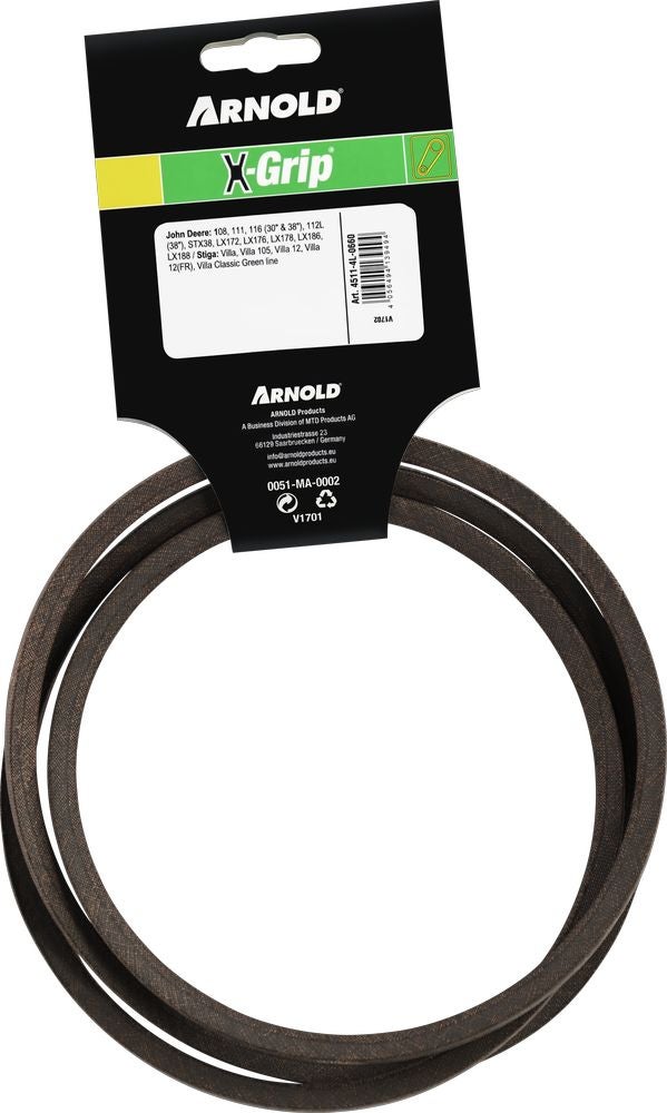 Courroie trapézoïdale X-Grip V de type 4L660 - 4