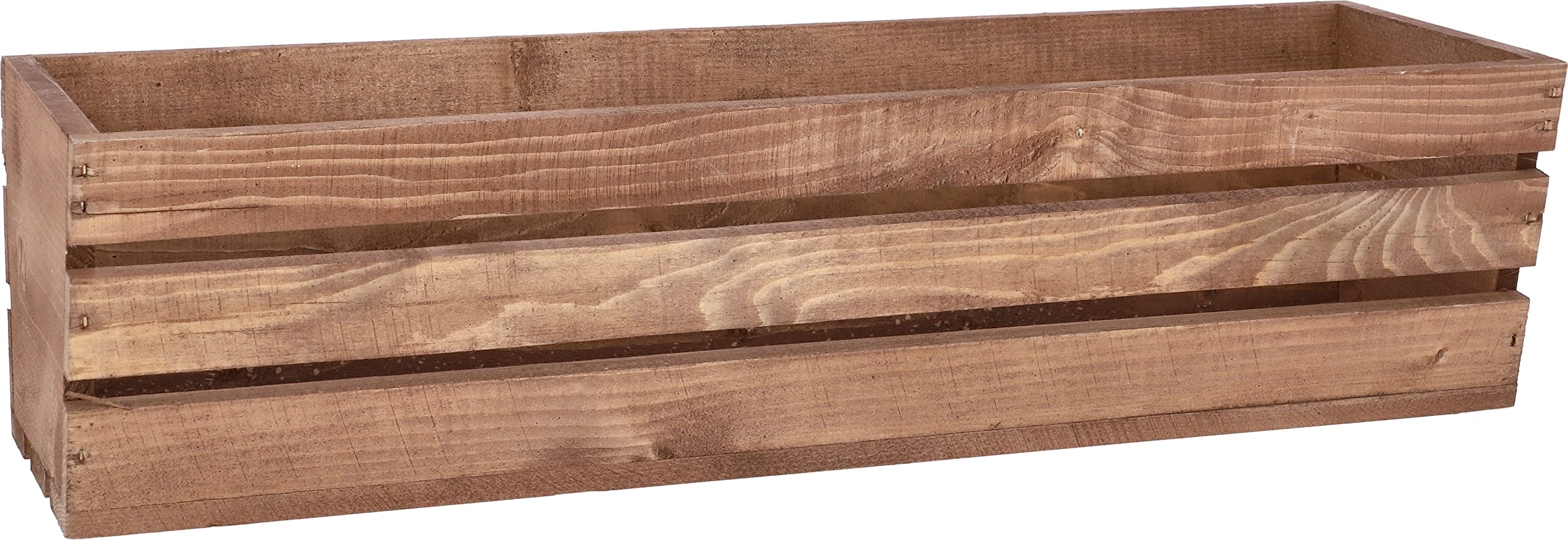 Jardinière en Bois Marron avec Insert en Plastique 60 x 18 x 15 cm - KOTARBAU - 7