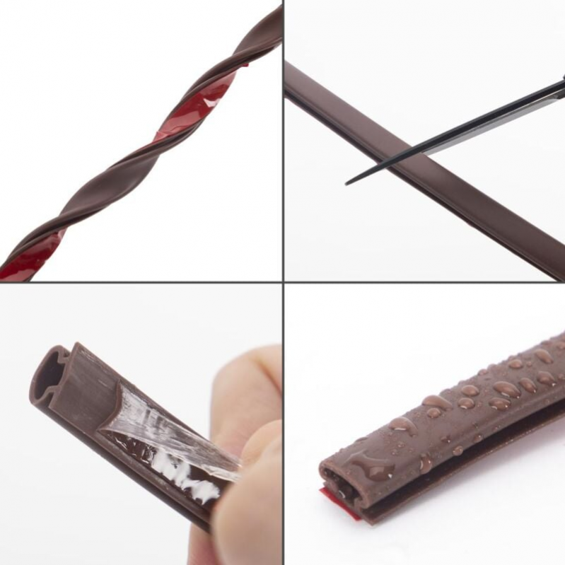 Guarnizione Stormguard Per Finestre E Porte Legno - 5m Marrone Anti-spifferi