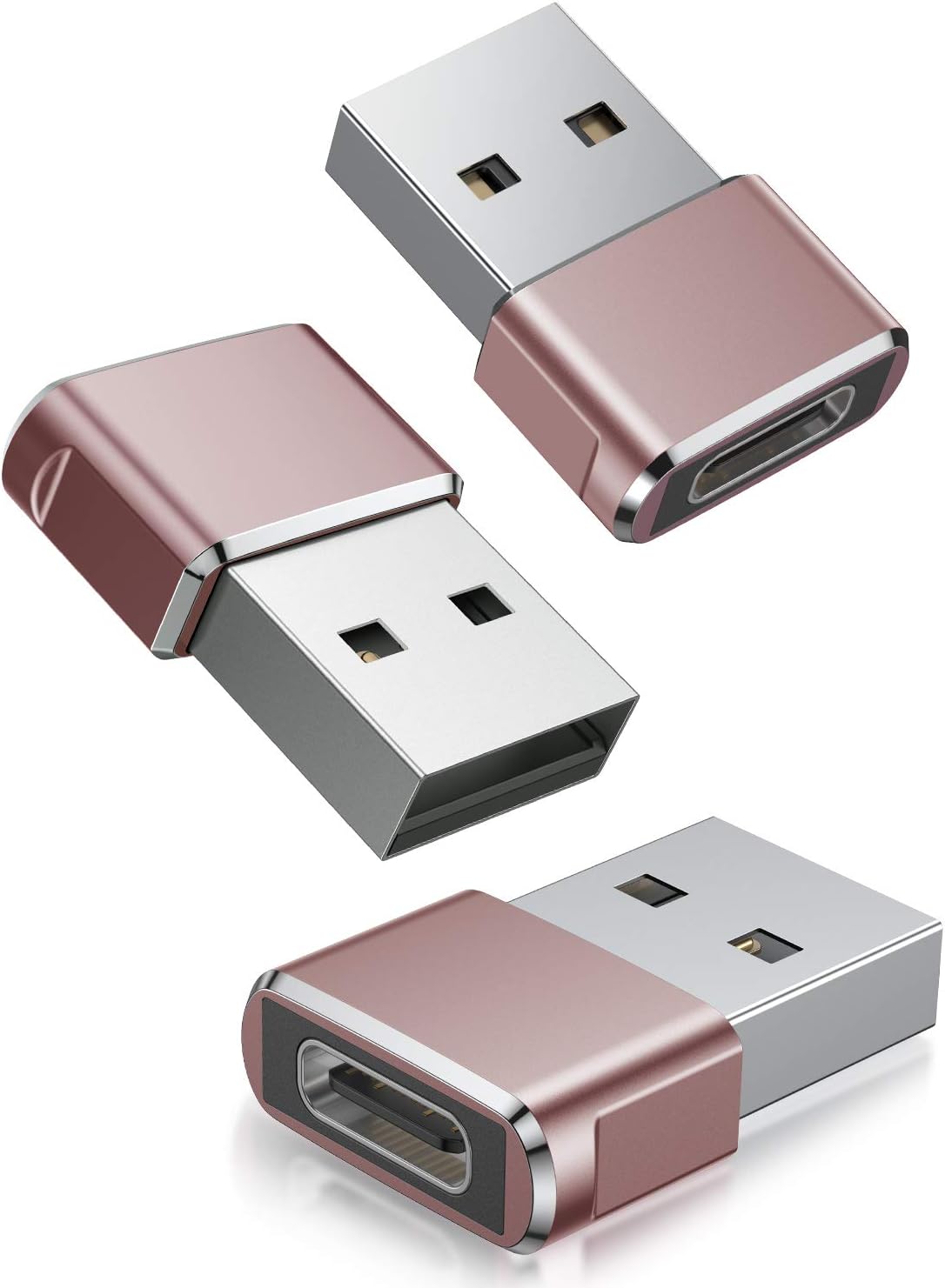 Adapter USB C żeński na USB A męski, konwerter kabla ładującego typu C, 3 sztuki