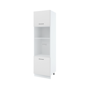 Cuisineandcie - meuble pour four encastrable eco gris brillant l 60 cm