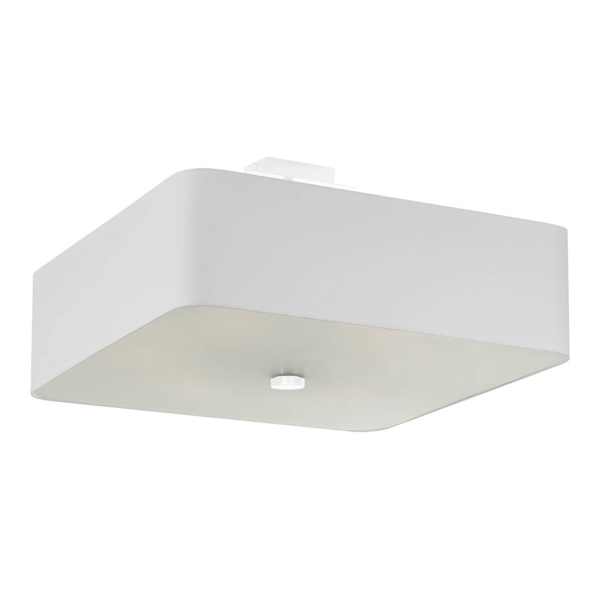 Lampa sufitowa wisząca Lokko biała 5xE27x15W wym: 25 x 45 x 45 cm tkanina Sollux Lighting