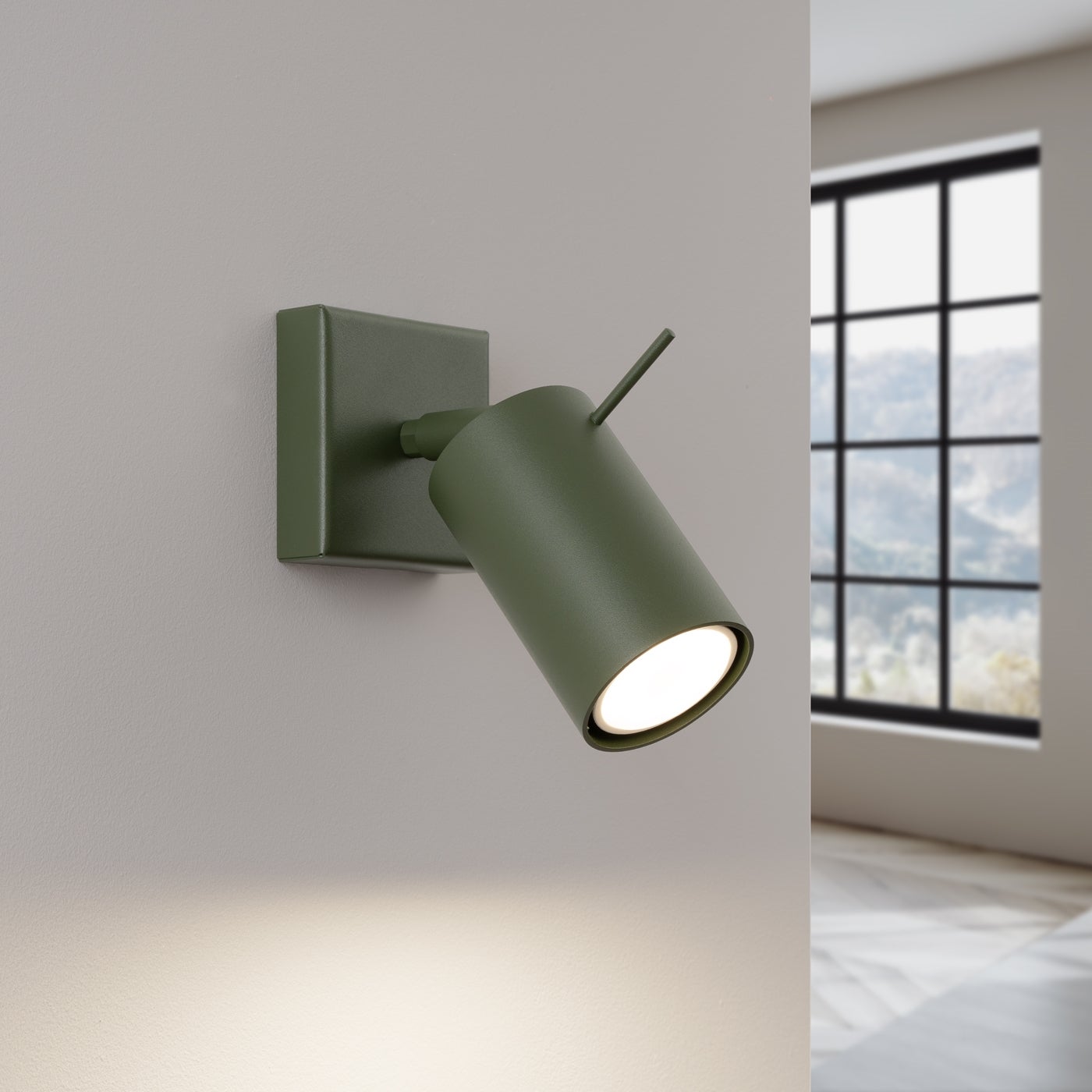 Kinkiet BRIIX zielony oliwkowy LED 3000K - 8x16x16cm Sollux
