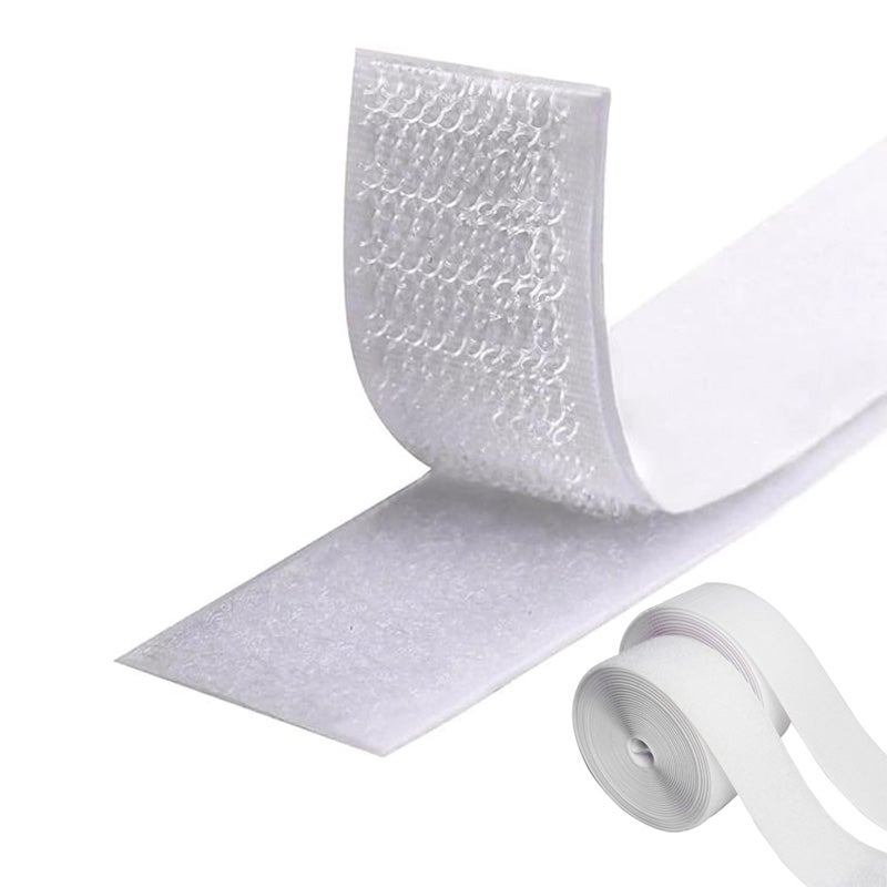 Rolka rzepu, samoprzylepny podkład, do szycia, DIY, 2 cm x 500 cm, kolor biały