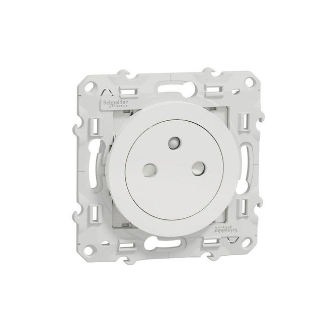 Schneider Electric - Odace - prise de courant affleurante - blanc - S520052