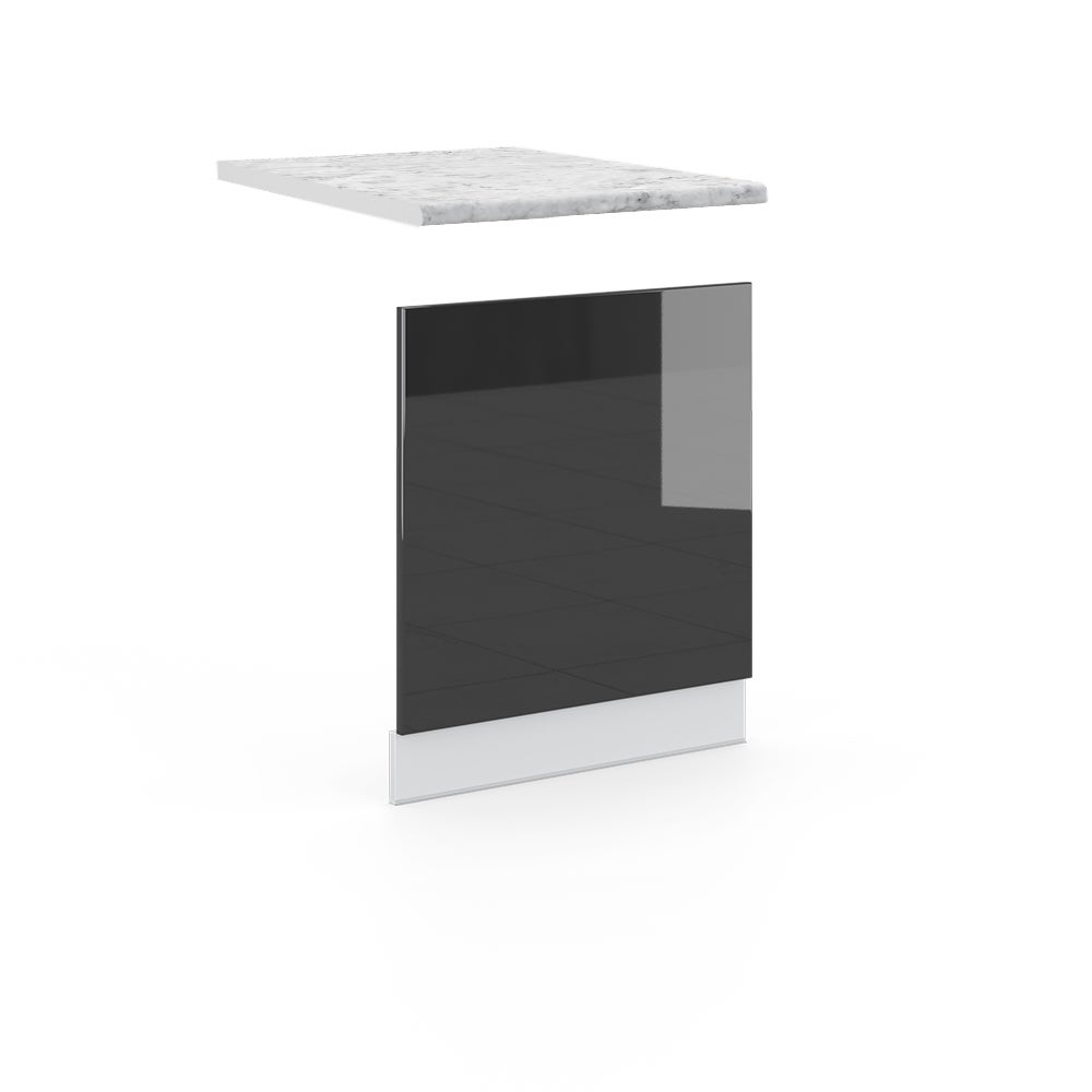 Vicco Panel przedni Fame-Line, Antracyt wysoki połysk, 60 cm , BP Marmur