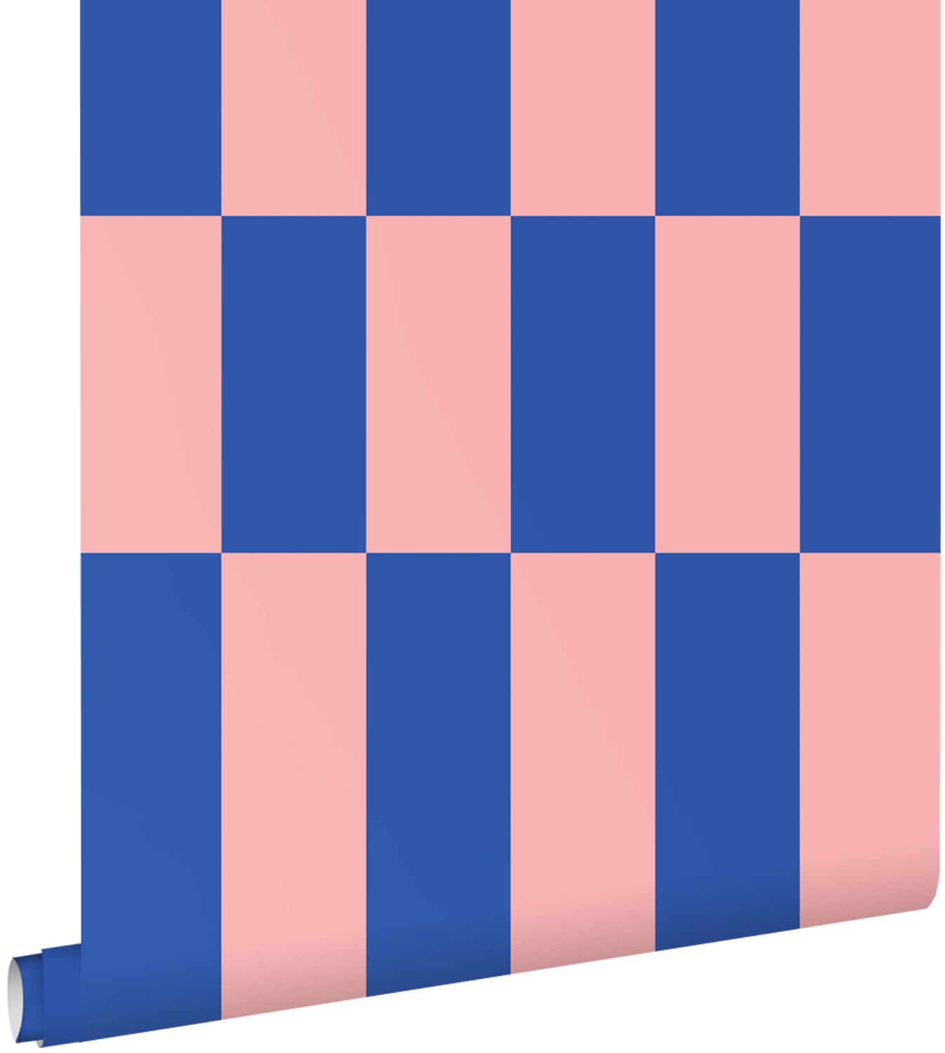 Tapeta naszywka różowymIkrólewskiego błękitu - 50 x 900 cm - ESTAHOME